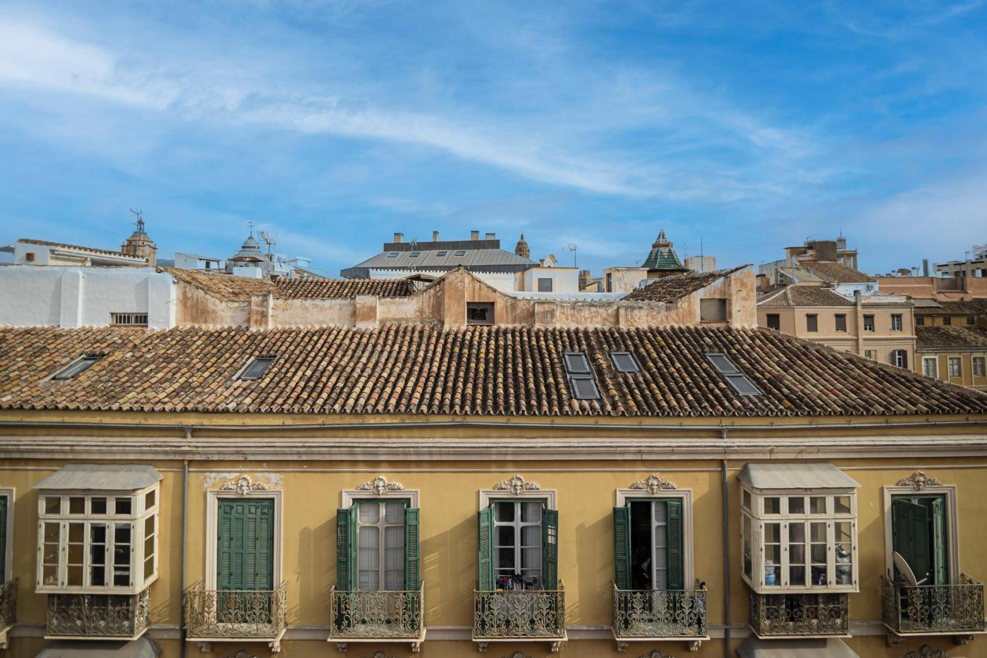Atarazanas Suite, Atico Con Terraza Malaga Bagian luar foto