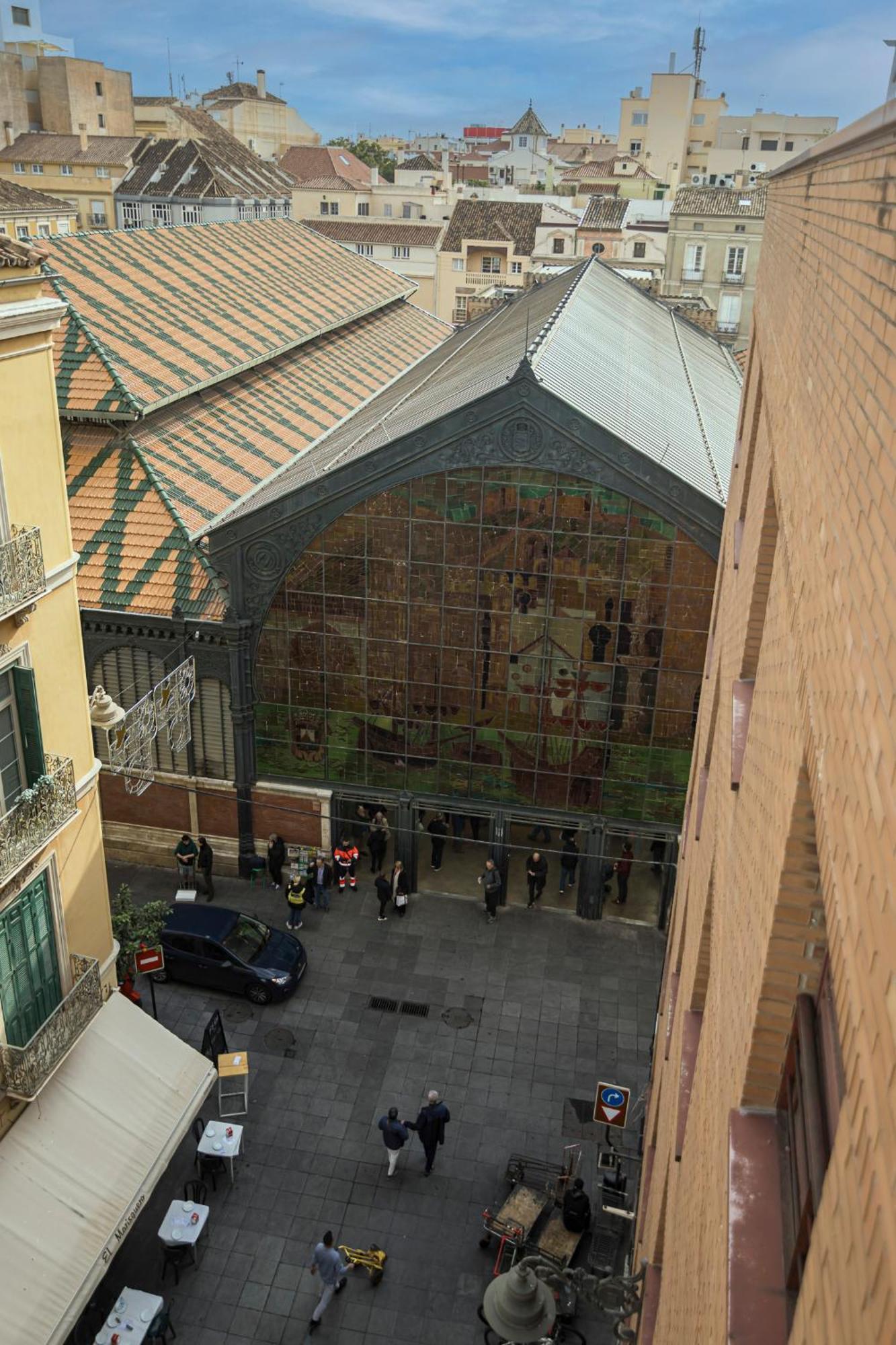 Atarazanas Suite, Atico Con Terraza Malaga Bagian luar foto