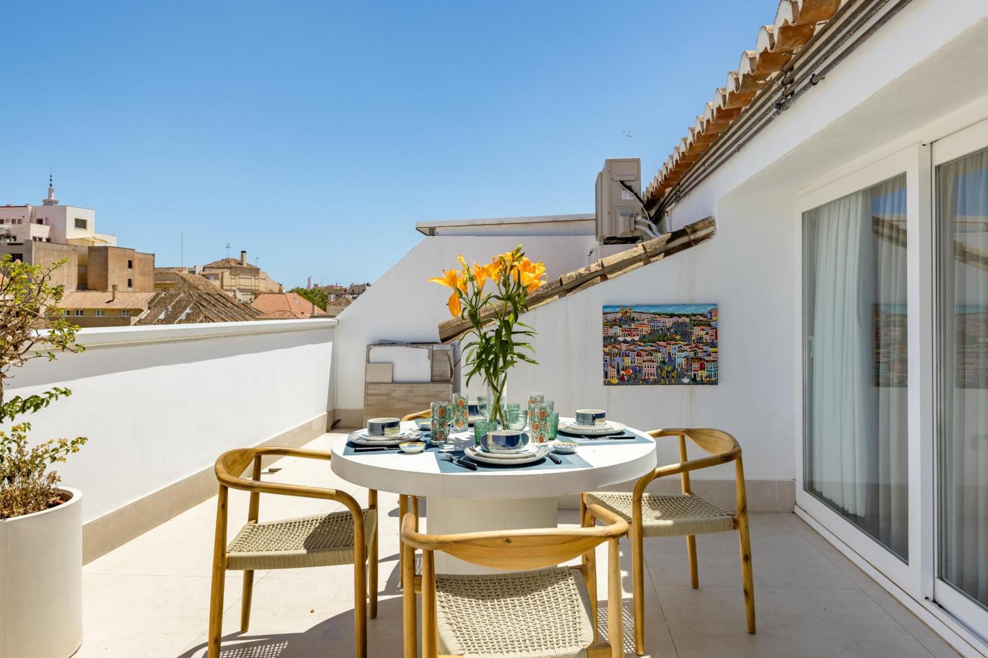 Atarazanas Suite, Atico Con Terraza Malaga Bagian luar foto